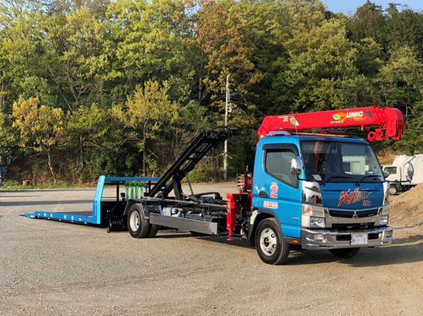 ボデースライド式フルフラット型積載運搬車両 画像2